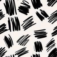 Seamless hand draw brush effect, geometric design. photo