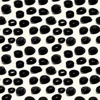 Seamless hand draw polka dots pattern. photo