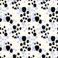 Seamless hand draw polka dots pattern. photo