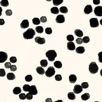 Seamless hand draw polka dots pattern. photo