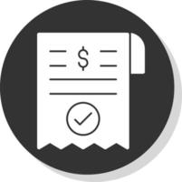 Payment Receipt Vector Icon Design