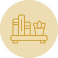 Book Shelf Vector Icon Design