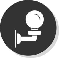 Wall Lamp Vector Icon Design