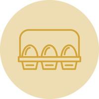 Egg Carton Vector Icon Design