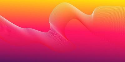 Colorful flow line. Liquid wave gradient background. Abstract wave line design. Gradient line illustration. Modern style fluid wallpaper. photo