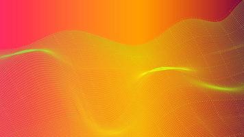 Colorful geometric wave curved lines background. Beautiful wireframe mesh element. Glowing Futuristic technology concept. Flowing wave lines isolated on gradient background. Connection structure. photo