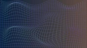 Colorful geometric wave curved lines background. Beautiful wireframe mesh element. Glowing Futuristic technology concept. Flowing wave lines isolated on gradient background. Connection structure. photo