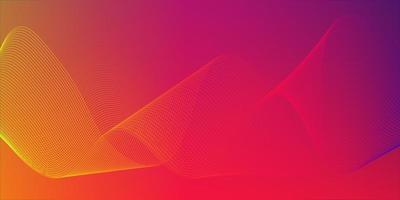 Abstract red wave line background. Elegant bright illustration with gradient. Colorful geometric wave curved lines background. Beautiful wireframe mesh element. Glowing Futuristic technology concept. photo