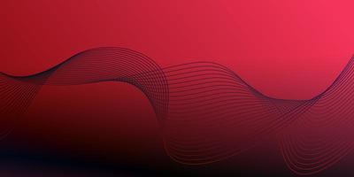 Abstract red wave line background. Elegant bright illustration with gradient. Colorful geometric wave curved lines background. Beautiful wireframe mesh element. Glowing Futuristic technology concept. photo