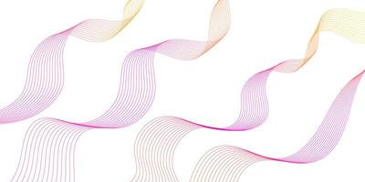 Colorful geometric wave curved lines background. Beautiful wireframe mesh element. Flowing lines isolated on gradient background. Abstract glowing line background. photo