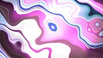 Abstract pink and blue iridescent liquid epoxy acrylic resin swirling twisted lines abstract background. Video 4k