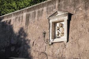 Sculpture of the Virgin Mary and baby Jesus photo