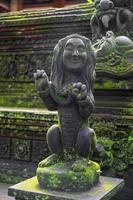 Traditional balinese statue. Ubud, Bali Island photo