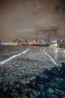 Stunning night view of Tel Aviv photo