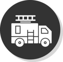 Fire Truck Vector Icon Design