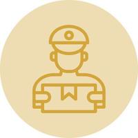 Delivery Man Vector Icon Design