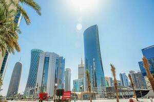 Financial centre of Doha city photo