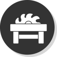 Table Saw Vector Icon Design