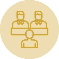 Job Interview Vector Icon Design