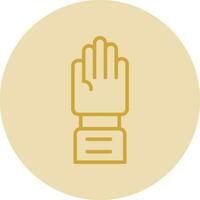 Raise Hand Vector Icon Design