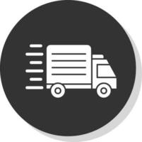 Delivery Truck Vector Icon Design