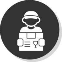 Delivery Man Vector Icon Design