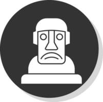 diseño de icono de vector moai