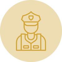 Security Guard Vector Icon Design