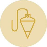 Plumb Bob Vector Icon Design