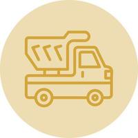 Dump Truck Vector Icon Design