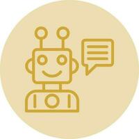 Robot Assistant Vector Icon Design