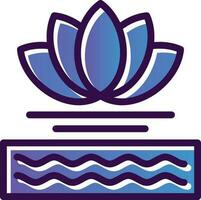 Water Lily Vector Icon Design