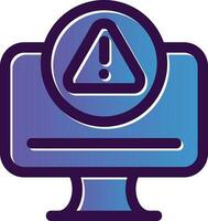 diseño de icono de vector de alerta