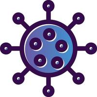 diseño de icono de vector de virus