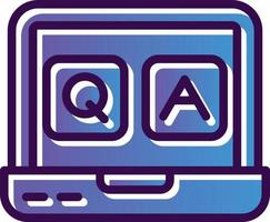 QA Vector Icon Design