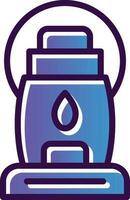 Oil Lamp Vector Icon Design