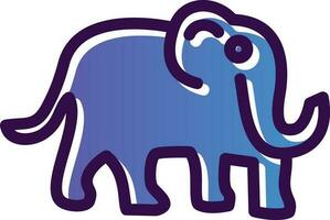 diseño de icono de vector de mamut