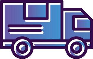 Delivery Truck Vector Icon Design