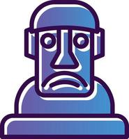 diseño de icono de vector moai