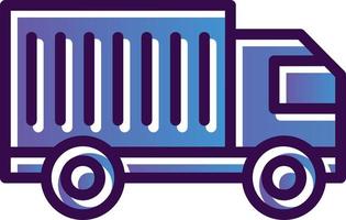 Cargo Truck Vector Icon Design