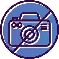 No Camera Vector Icon Design