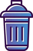 Dustbin Vector Icon Design