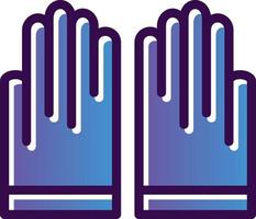 Hand Gloves Vector Icon Design