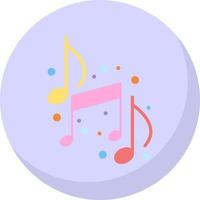 Musical Notes Vector Icon Design