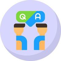 Questioin And Answer Vector Icon Design