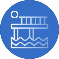 diseño de icono de vector de muelle