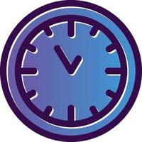 Wall Clock Vector Icon Design