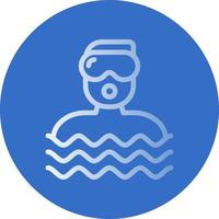 Diver Vector Icon Design