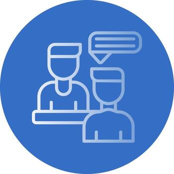 diseño de icono de vector de entrevista