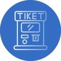 Ticket Machine Vector Icon Design